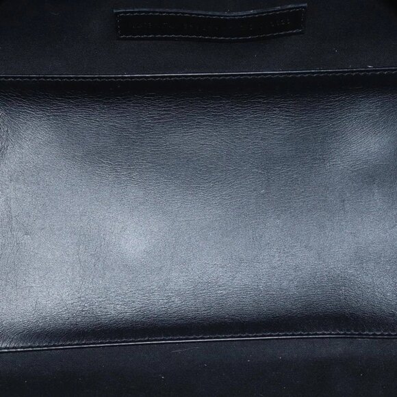 BALENCIAGA Navy Cabas Hand Bag Leather Gray 339933 Auth 80962M - Picture 8 of 15